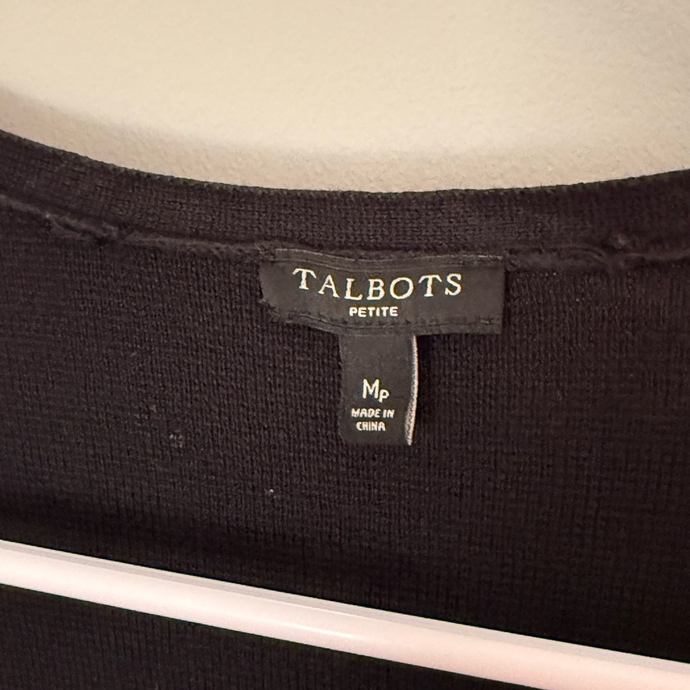 Talbots Petite Black Long Cardigan MP - Picture 3 of 12